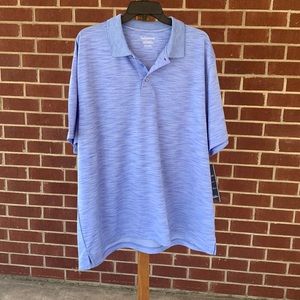 NWT - MEN’S - Saddlebred - SS Polyester Polo Shirt - Size: XXLarge - Color: Blue